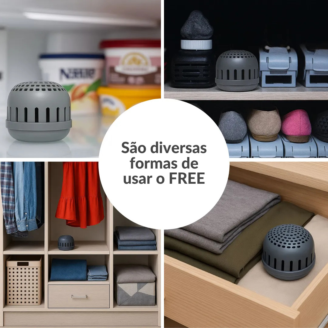 Neutralizador de Odores para Geladeiras e Ambientes Free 4