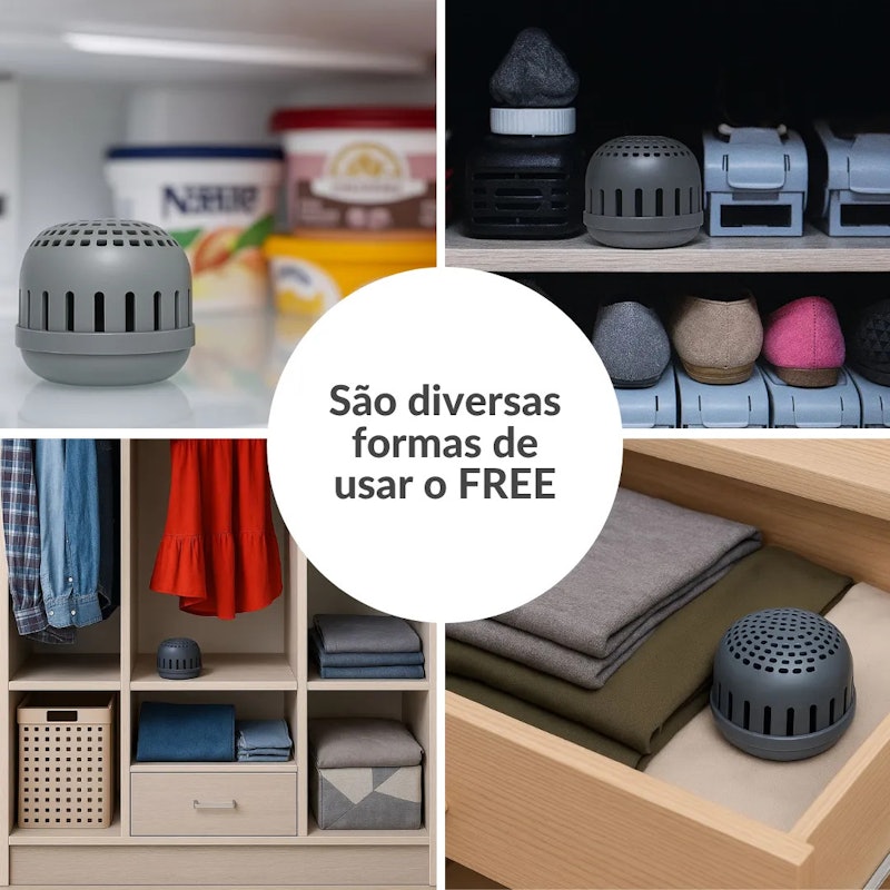 Neutralizador de Odores para Geladeiras e Ambientes Free 4