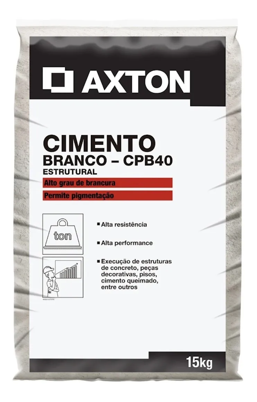Cimento Cpb-40 Branco Estrutural Axton 1