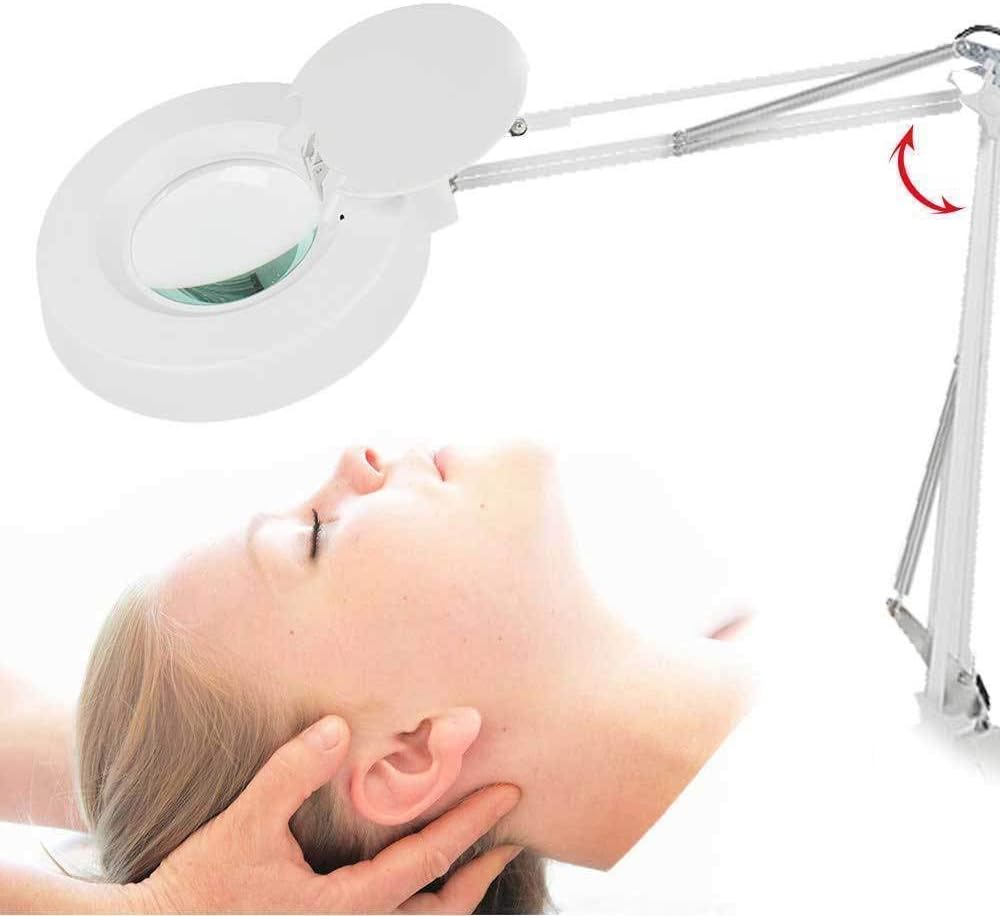 Lupa Luminária Estética Mesa Profissional 120 LEDs 4