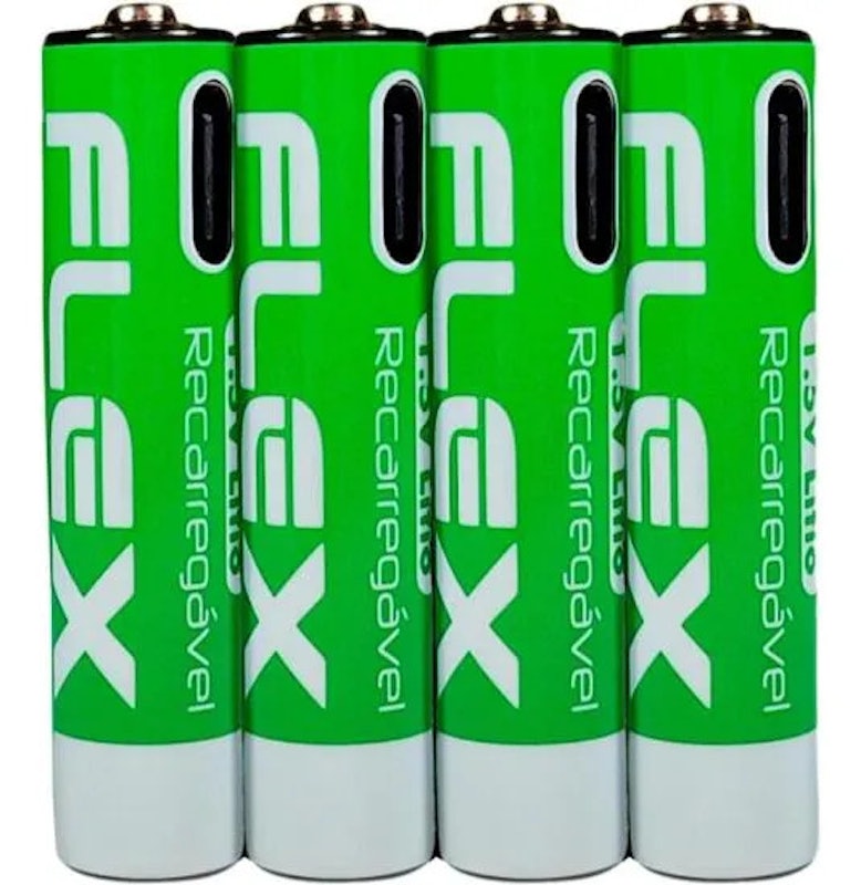 Pilha Recarregável AAA Flex 1