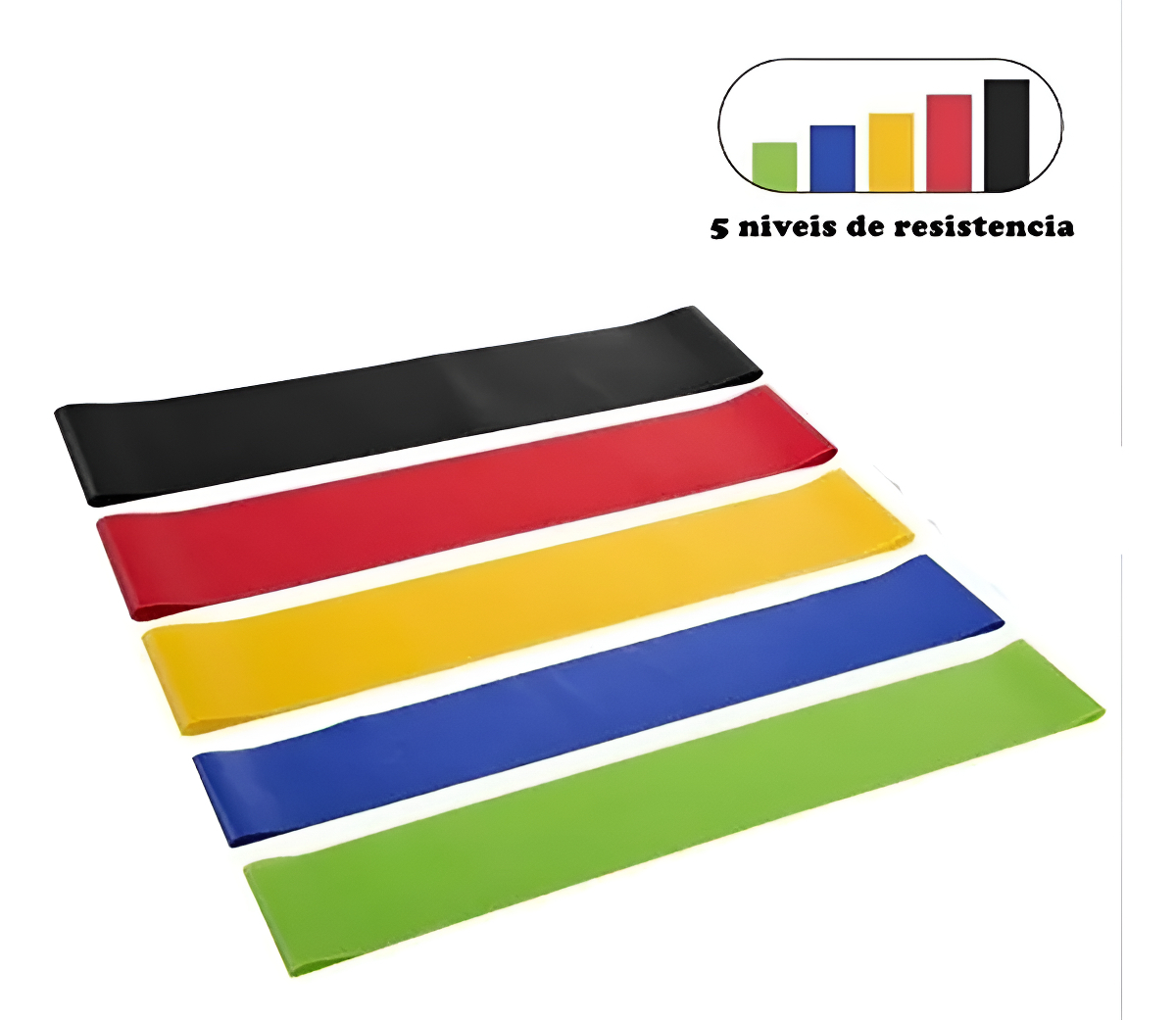 Kit 5 Serenily Resistance Bands 4
