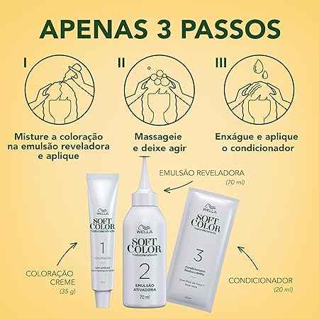 Tinta de Cabelo Soft Color Louro Escuro 3