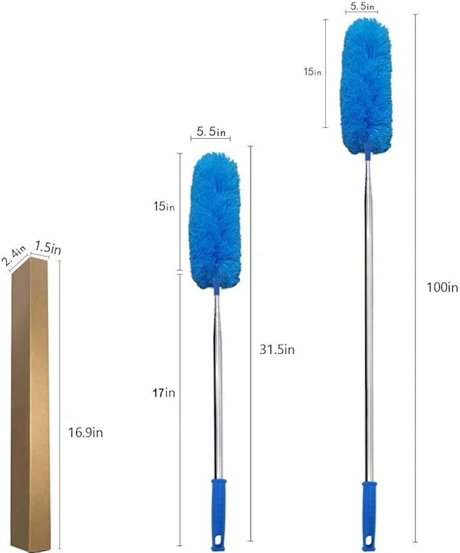 Espanador Extensível de Penas de Microfibra com Haste 4