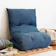 BF COLCHÕES Futon Dobrável de Espuma Solteiro Azul 170x60 1