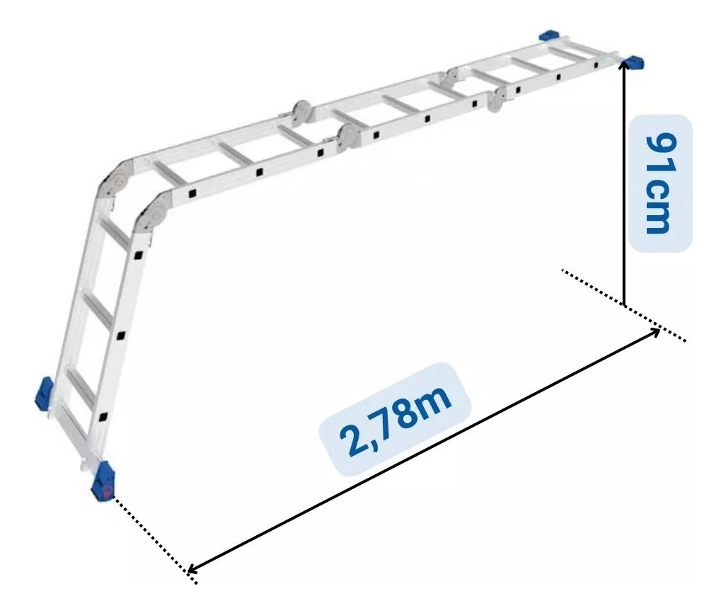 Escada Multifuncional 4x3 12 Degraus Mor 3