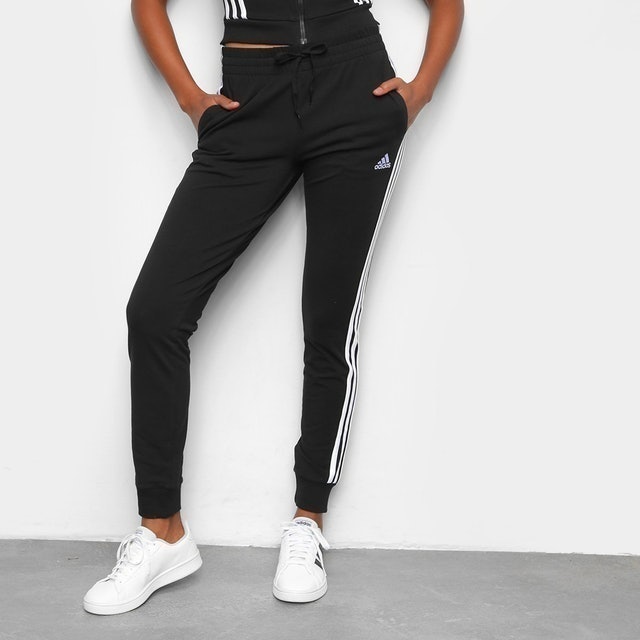 Calça Moletom Adidas Cinza CalÇa De Malhar Feminina Adidas