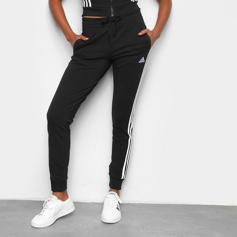 Calça Jogger Adidas Feminina Essential French Terry 3-Stripes 1