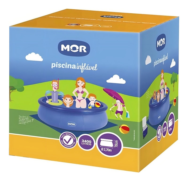 Piscina Inflável 3400 L Mor 5