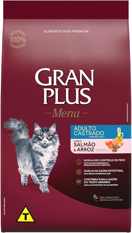 Menu Gato Castrado Salmão & Arroz 1