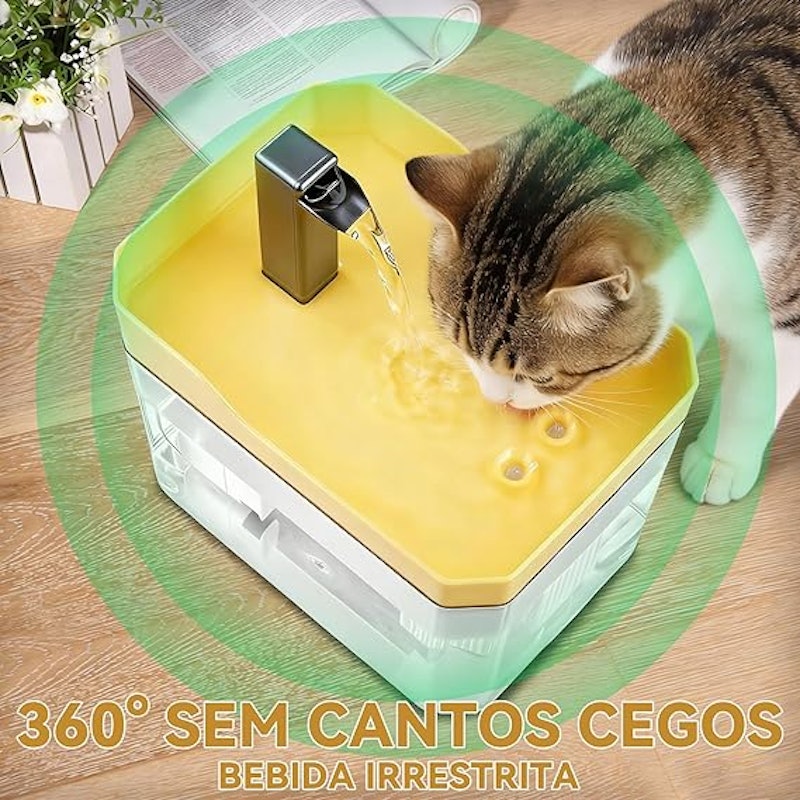 Fonte de Água para Gato com Filtro 1,5 L 5