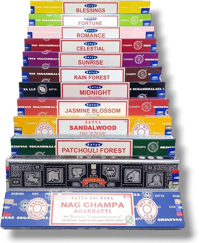 Incenso Satya Nag Champa Aromas Mistos 12 cx 1