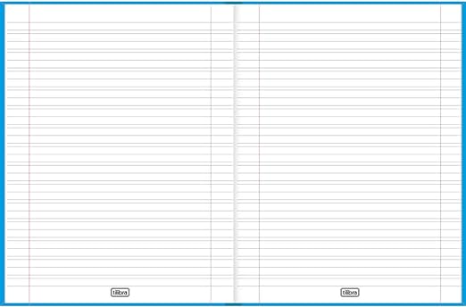 Caderno de Caligrafia Brochura Capa Dura Universitário D+ Azul 2