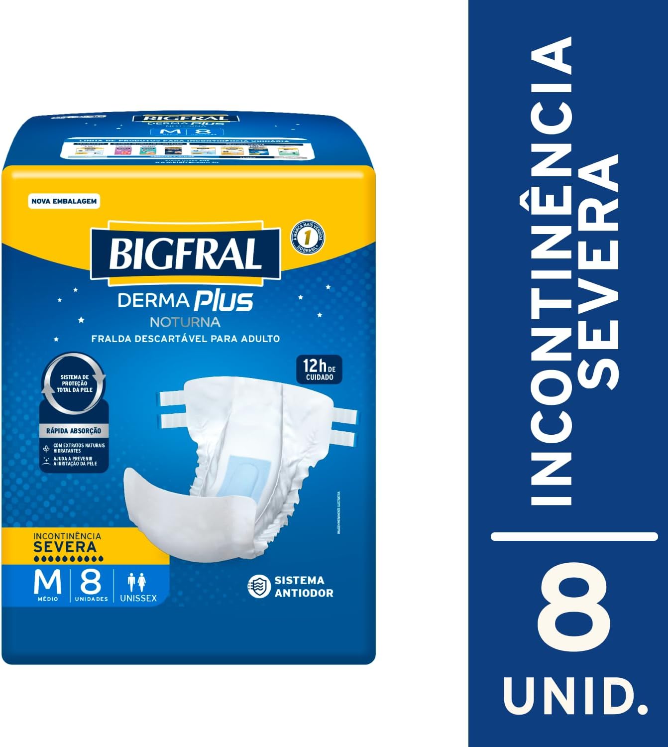 Fralda Bigfral Derma Plus Noturna 2