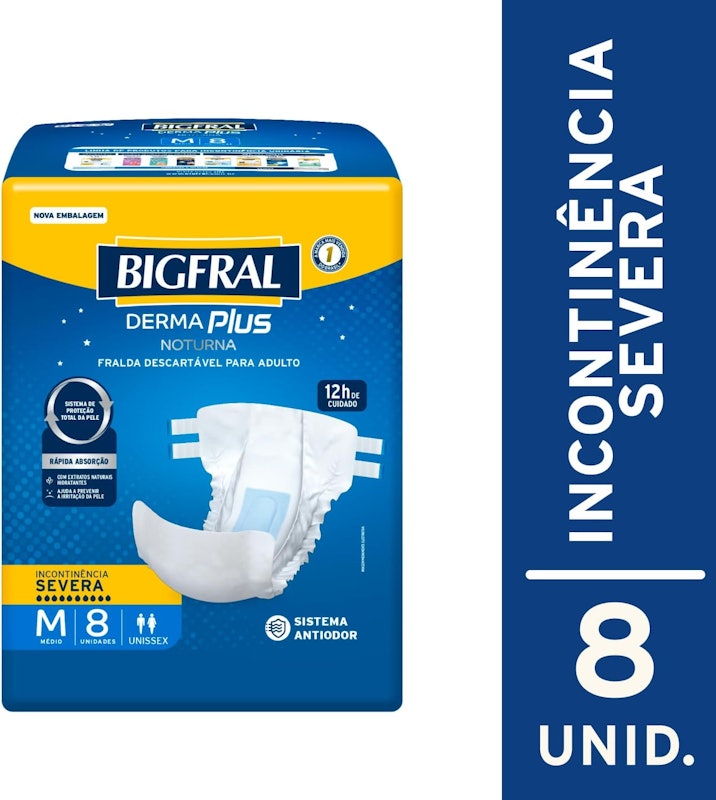 Fralda Bigfral Derma Plus Noturna 2