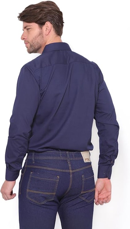 Camisa Social Manga Longa Slim Pthirillo 2
