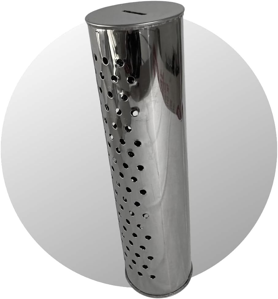 Cofre Inox 30 x 8 cm p/ Moeda & Notas 2