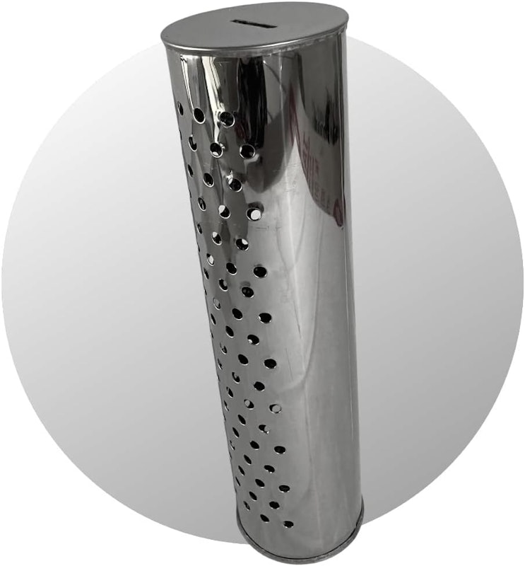 Cofre Inox 30 x 8 cm p/ Moeda & Notas 2
