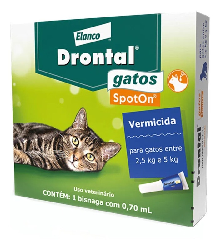 Vermífugo Drontal Gatos SpotOn 1
