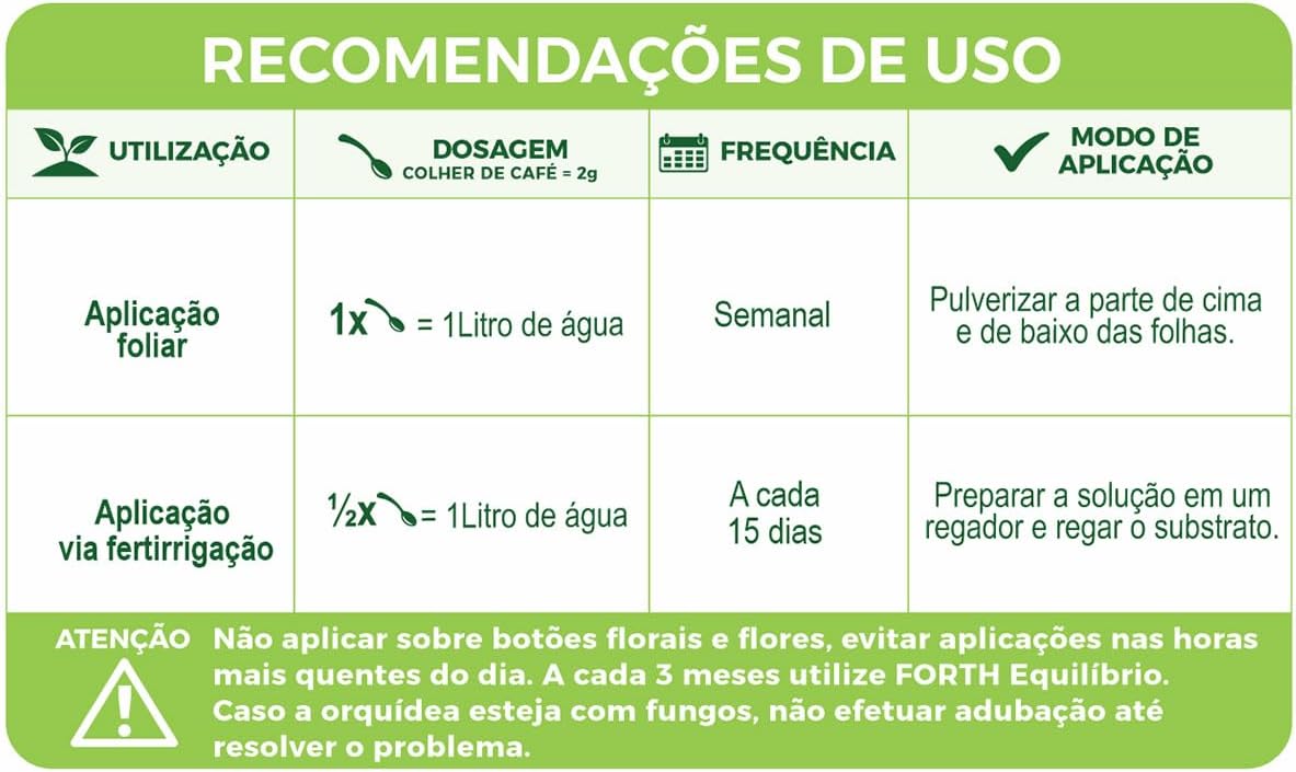 Fertilizante Mineral Misto Forth Orquídeas Crescimento 30-10-10 5