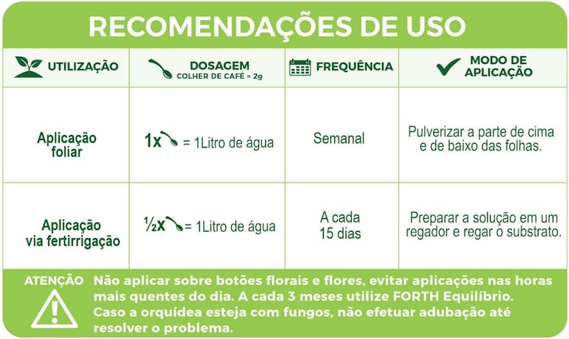 Fertilizante Mineral Misto Forth Orquídeas Crescimento 30-10-10 5