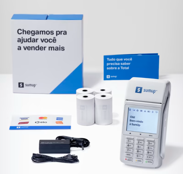 Maquininha de Cartão SumUp Total 3
