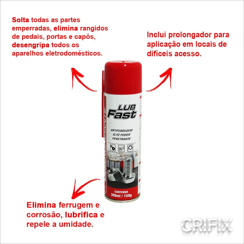 Lubrificante Desengripante Lub Fast 2