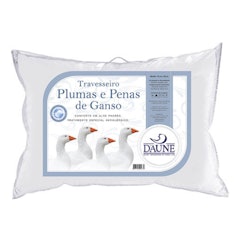Travesseiro Daune 50% Pena de Ganso e 50% Pluma de Ganso