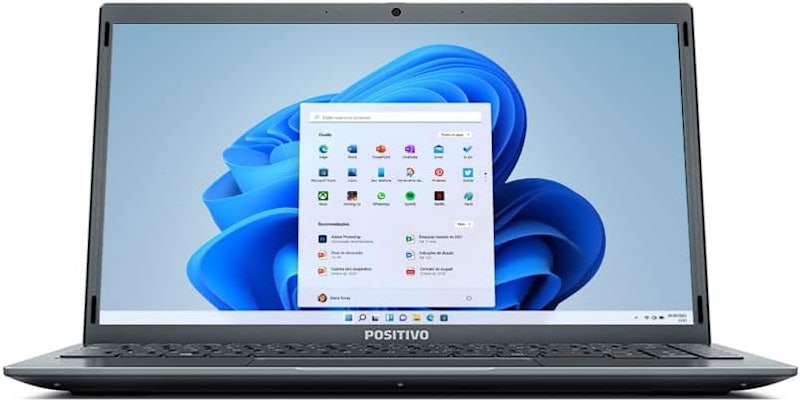 Notebook Positivo Motion Gray C4128E-S Intel Celeron 4 GB RAM e 128 GB SSD 14,1" 1