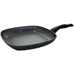 Frigideira Grill de Indução Antiaderente Cerâmica Bistequeira