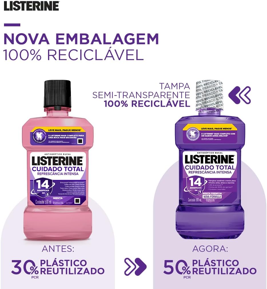 Listerine Cuidado Total Refrescância Intensa 4