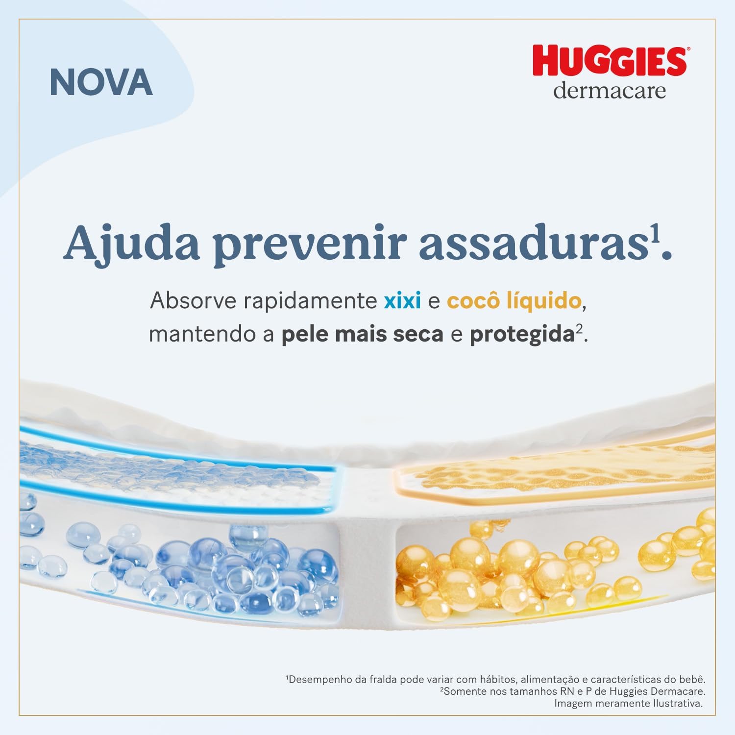 Fralda Huggies Premium Dermacare RN 3