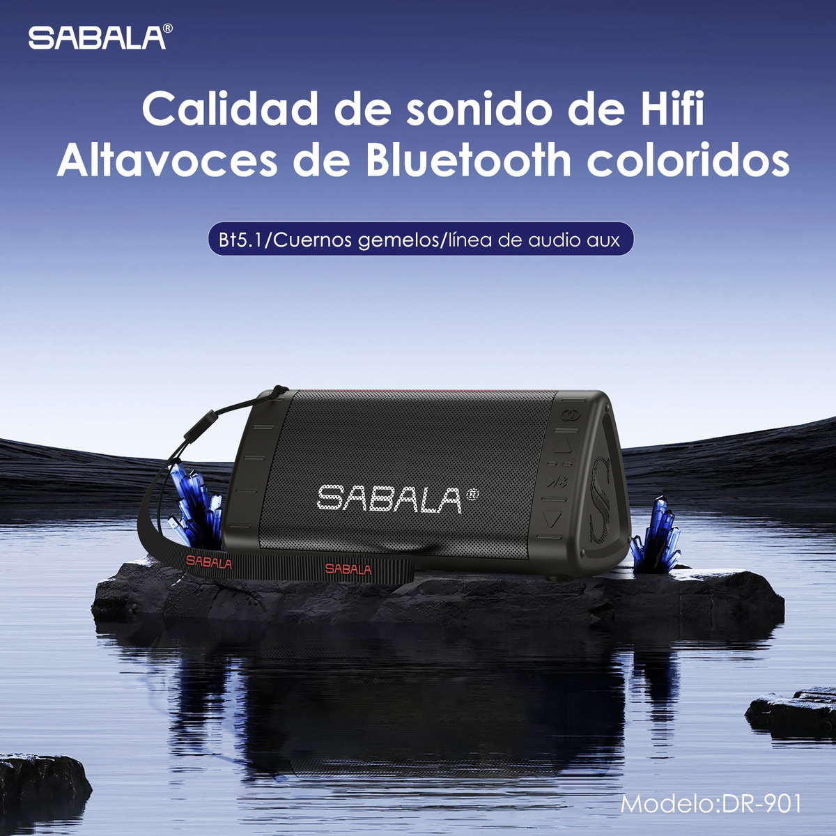Caixa de Som Bluetooth Sabala DR-901 2
