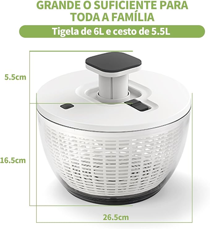Secador de Salada Pump Salad Spinner 8