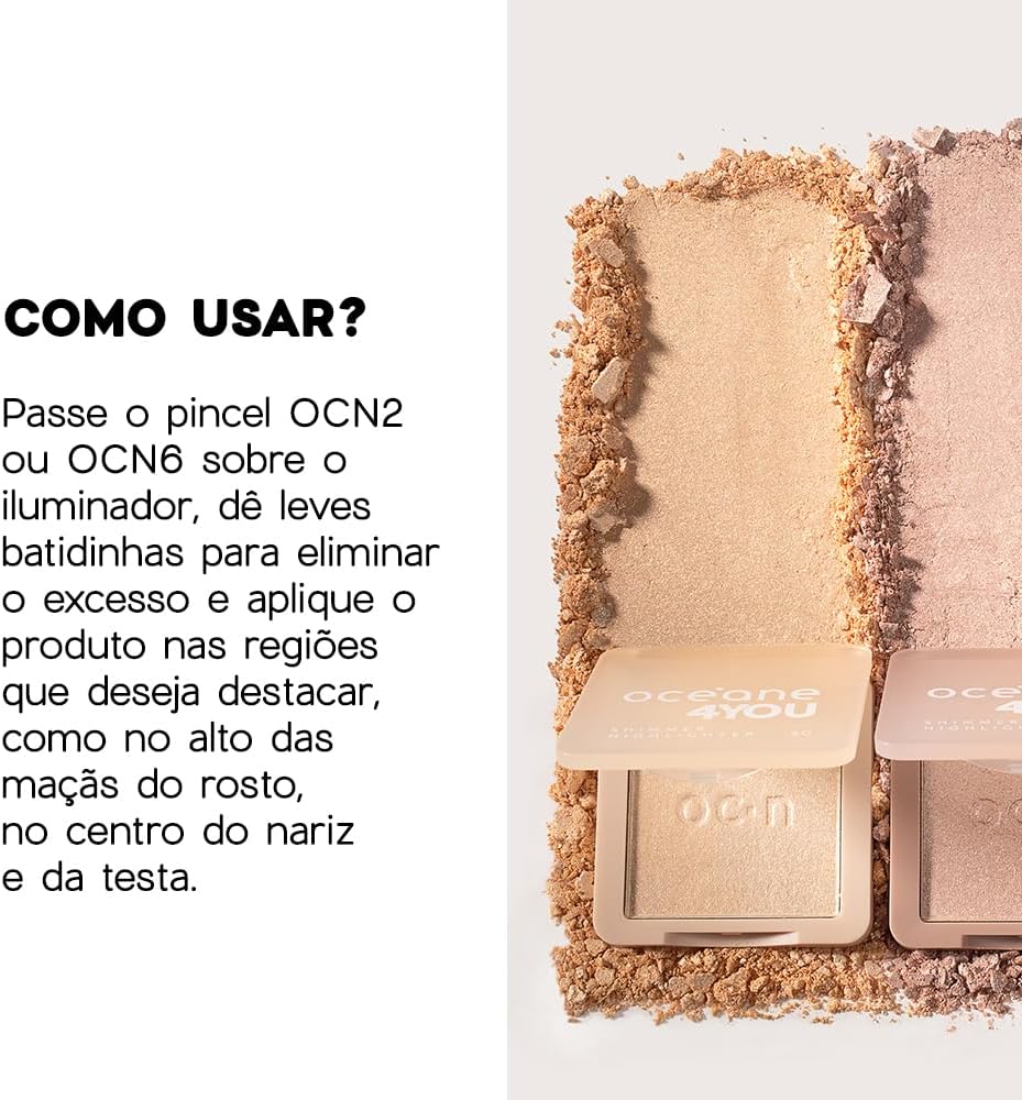Iluminador Facial Pelorado - Shimmer Highlighter Champagne 4You 2