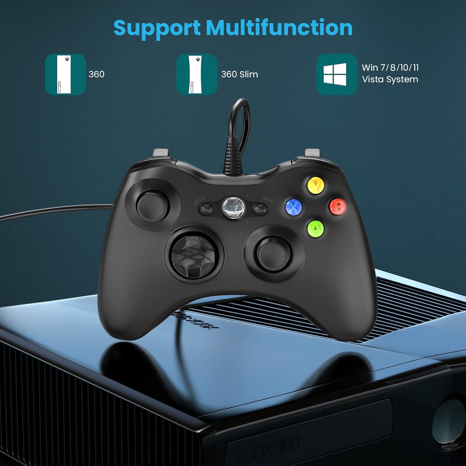 Controlador com Fio para Xbox 360 Yaeye 2
