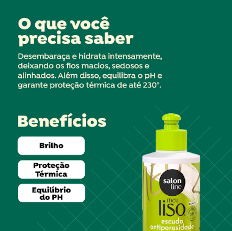 Creme para Pentear Meu Liso Escudo Antiporosidade 2