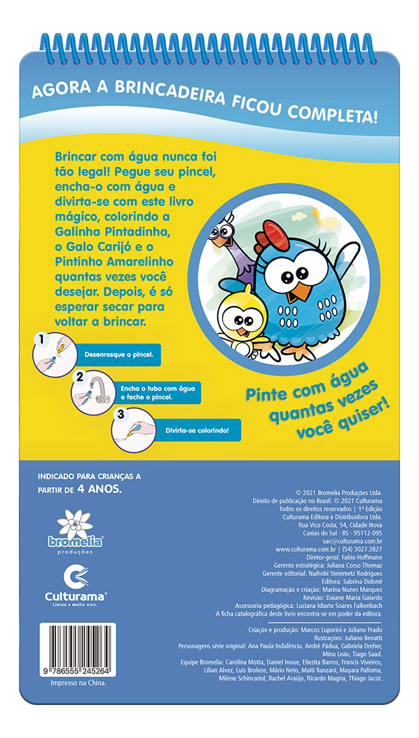 Aqua Book Galinha Pintadinha: Para Pintar com Água! 2