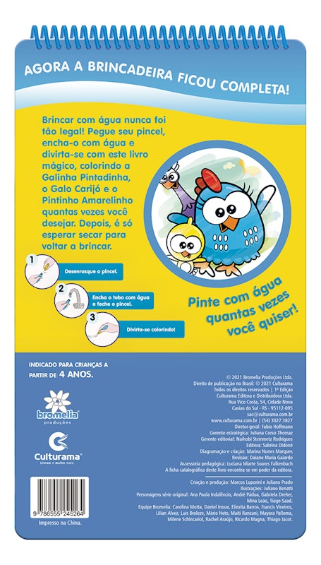 Aqua Book Galinha Pintadinha: Para Pintar com Água! 2
