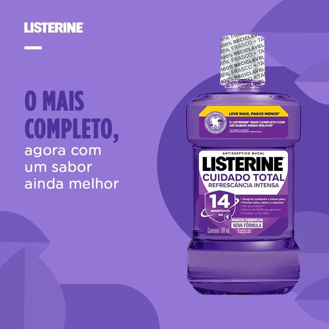Listerine Cuidado Total Refrescância Intensa 3