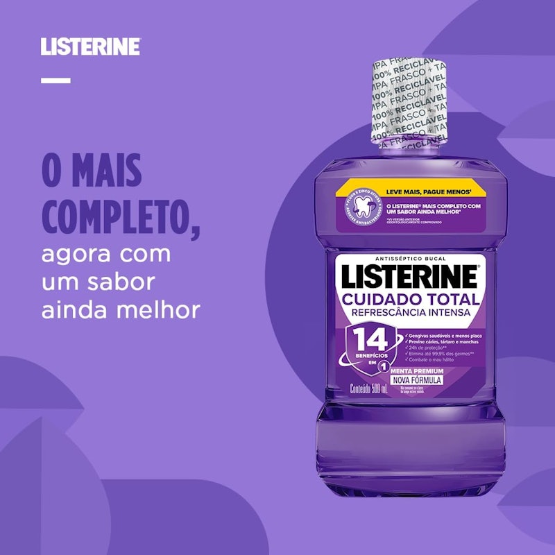 Listerine Cuidado Total Refrescância Intensa 3