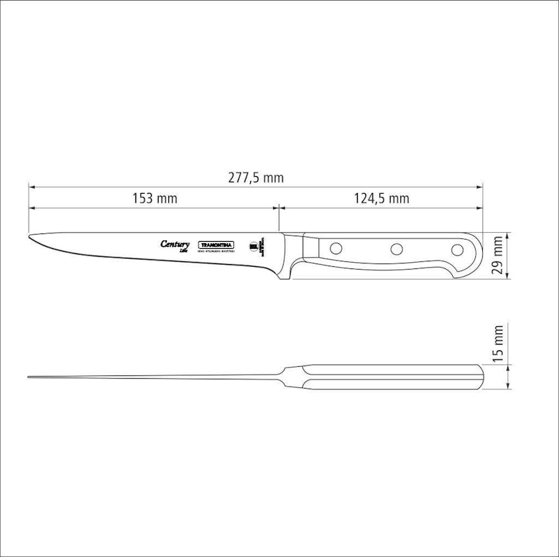Faca para Filetar Tramontina Century 3