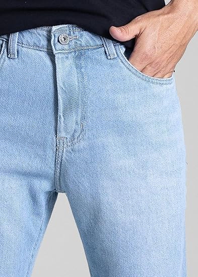 Calça Jeans Sawary Baggy Azul 5