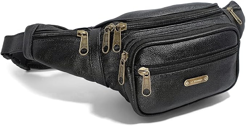 Pochete Masculina de Couro Legítimo Grande 1