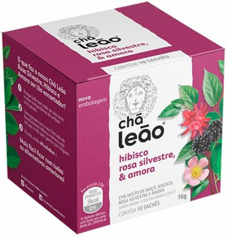 Chá Leão Hibisco, Rosa Silvestre e Amora 1