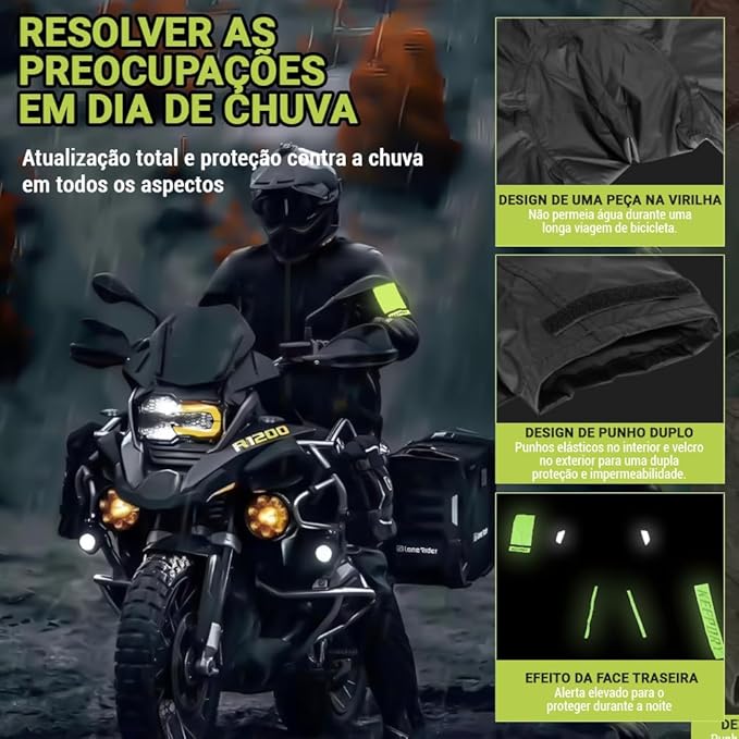 Capa de Chuva Motoqueiro Naoman 3