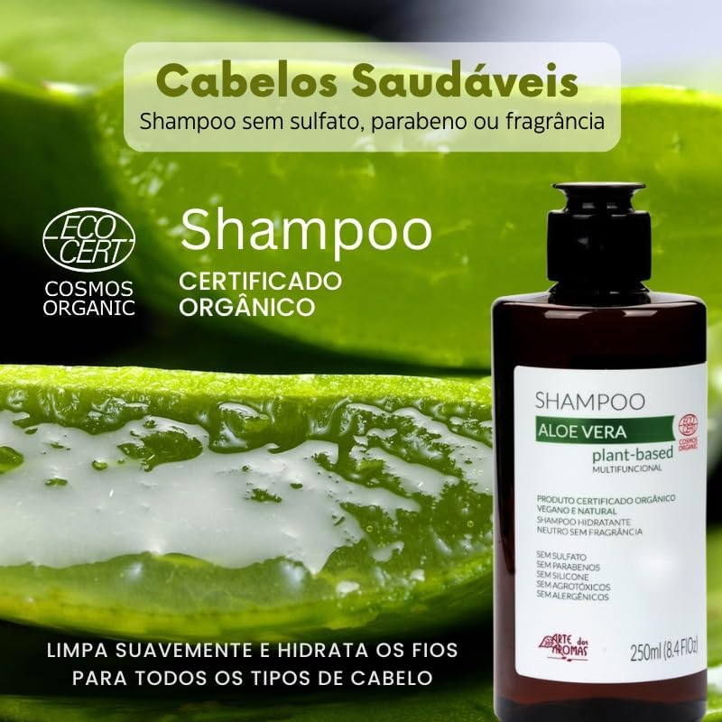 Shampoo Aloe Vera Orgânico Neutro 3