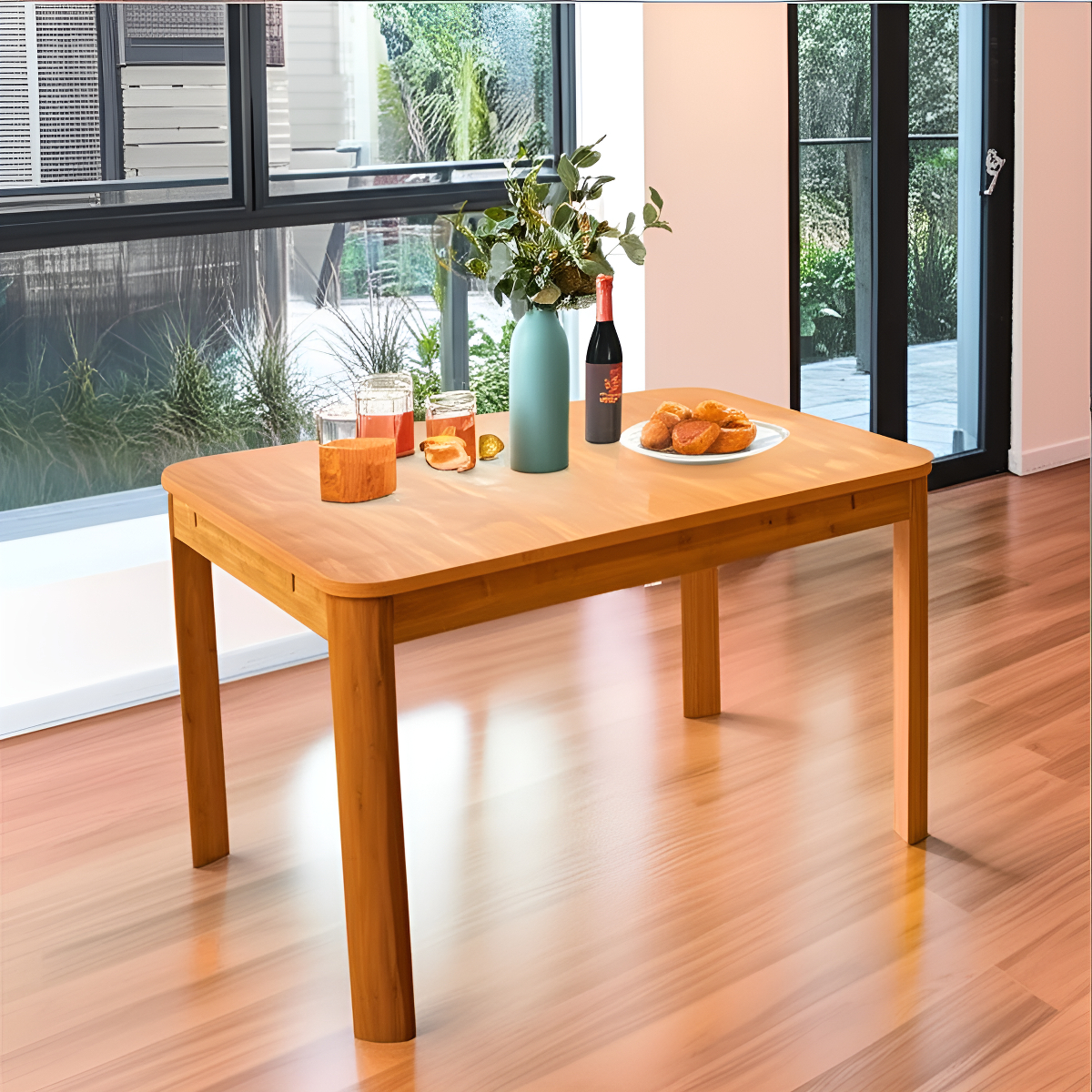 Mesa de Jantar Extensível madeira Maciça Zuzu 1