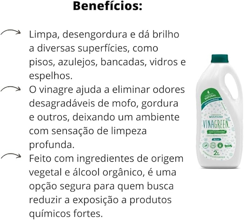 Vinagreen Limpador Multiuso Natural 3