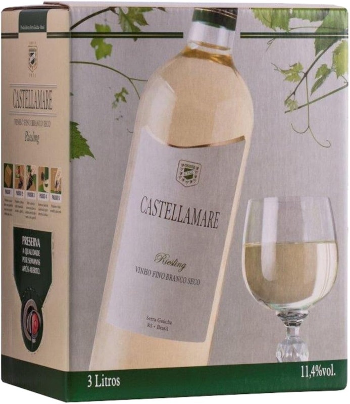 Vinho Riesling Castellamare Bag In Box 3 L 1